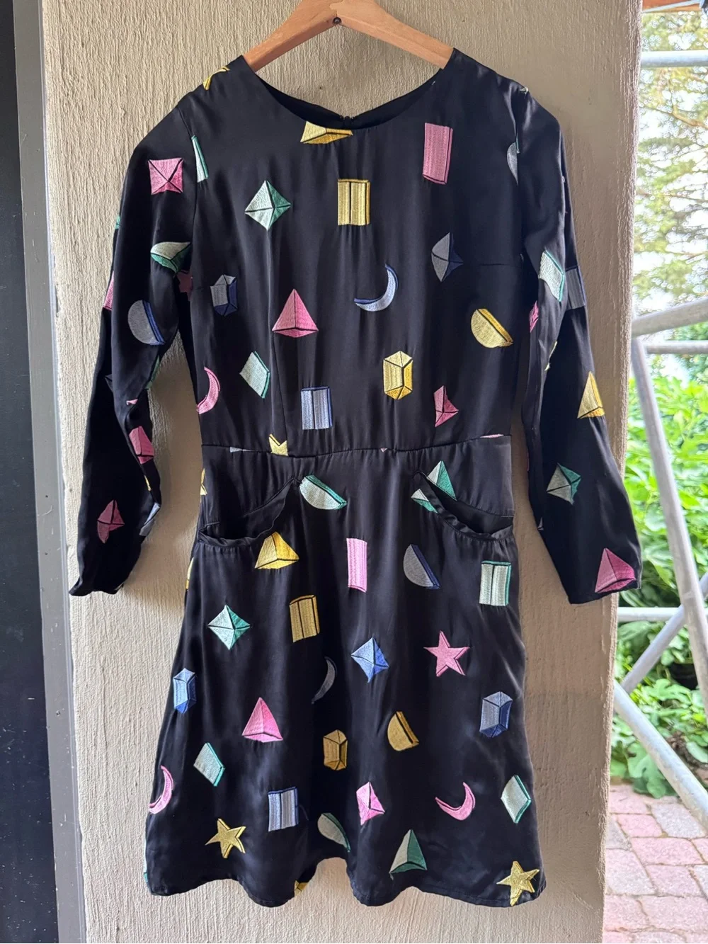 Samantha Pleet 100% Silk Galactic Dress